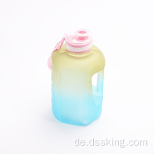 2022 Neues Design BPA Free Sport Plastik trinken 2 -Liter -Wasserflasche 2L mit Zeitmacher